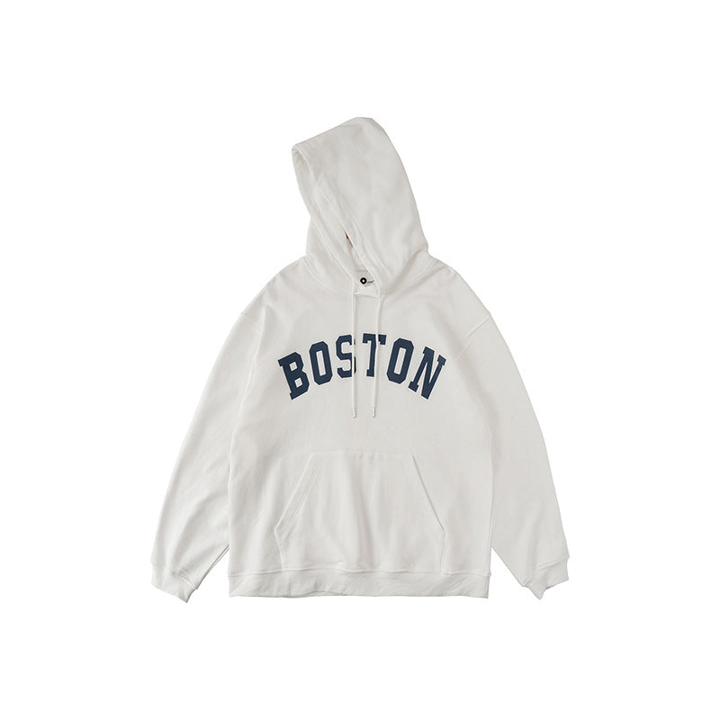 Slogan Graphic Hoodie Pullover Letter Print Cityboy Hooded Sweater