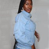 Women Denim Jacket Denim Shirt Coat Women Loose