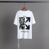 off Ow White T Shitrs Little Daisy Short-Sleeved T-shirt Men's and Women's Floral White
