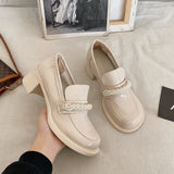 Nude Pumps Block Heel
