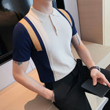 Men Polo Shirts Lapel T-shirt