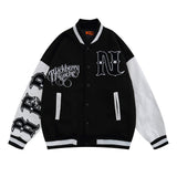 Letterman Jacket Outfit Senior Jackets Varsity Baseball Coat Baseball Uniform Men Loose Sports Jacket