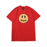 Justin Bieber Drew House Summer Print Same Style ShortSleeved Tshirt
