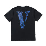 Playboi Vlone Shirt V-Print Short Sleeve T-shirt