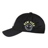La 59fifty Hats MLB Baseball Cap Smiley Graffiti NY Embroidered Peaked Cap