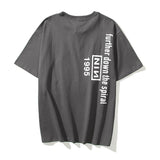 Kanye T Shirt Hip Hop Retro Gray Short Sleeve T-shirt Loose Plus Size