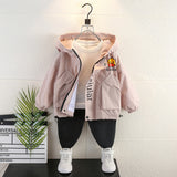 Toddler Boys Jackets Boys' Coat Spring and Autumn Small Yellow Duck Trench Coat