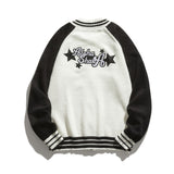 Man Fall Winter Outfis Autumn and Winter Baseball Uniform Sweater Men and Women Couple Lazy Casual Sweater Coat