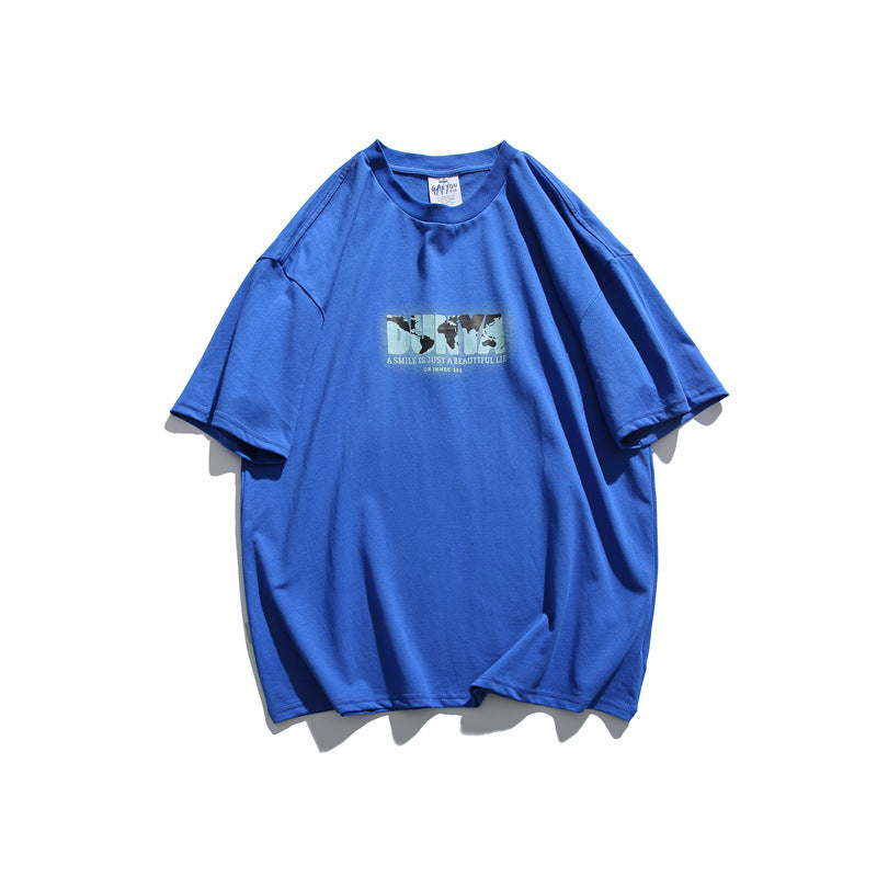Man Summer T Shirt Printed round Neck