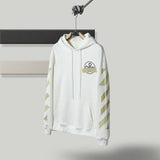 Off White Hoodie Arrow Plus Size Casual and Comfortable Cotton Women Clothing Owt