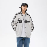 Varsity Men Clothing Springtide Brand Splicing Coat Unisex Retro Sports Loose Couple Baseball Jacket