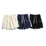Men Shorts Letter Embroidered Slacks