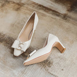 Nude Wide Fit Block Heels
