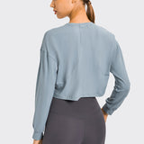 Moisture Wicking Shirts Autumn and Winter Jacquard Yoga Clothes Loose Quick-Drying Sports Long Sleeves