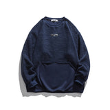 Man Fall Winter Outfis Winter Men's and Women's Polar Fleece Crew Neck Pullover Sweatshirt Men's Youth Loose and Warm Top