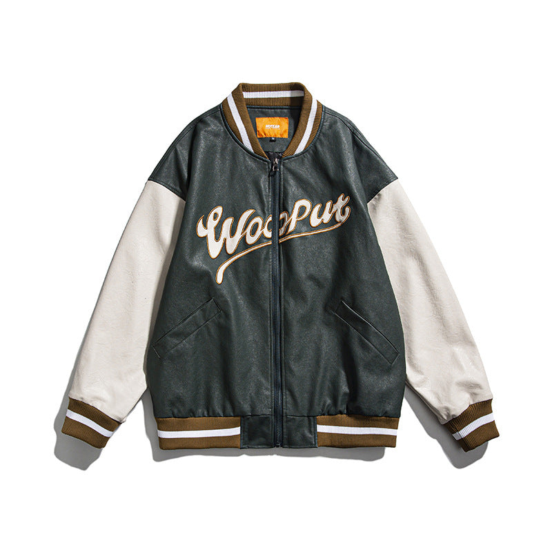 Letterman Jacket Outfit Senior Jackets Varsity Baseball Coat Autumn Jacket Men's Baseball Uniform