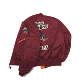 Men Bomber Jacket MA1 Functional Workwear Vintage Vintage Baseball Uniform Pilot Jacket Spring and Autumn Men Trendy Coat