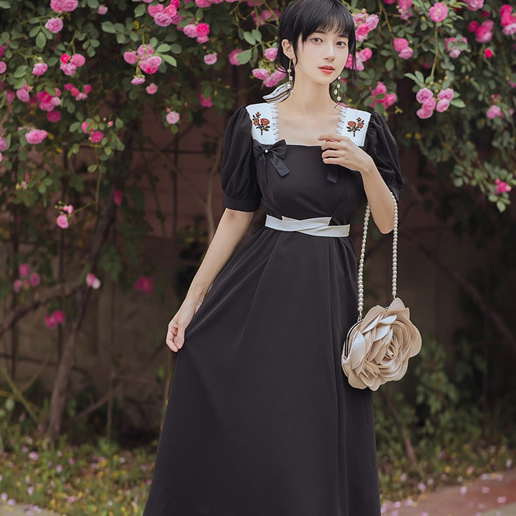 Women's cottagecore Dress Women's Summer Sweet
