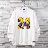 In Memory of Kobe Hoodie Commemorative Kobe round Neck Sweater Winter Fleece-Lined
