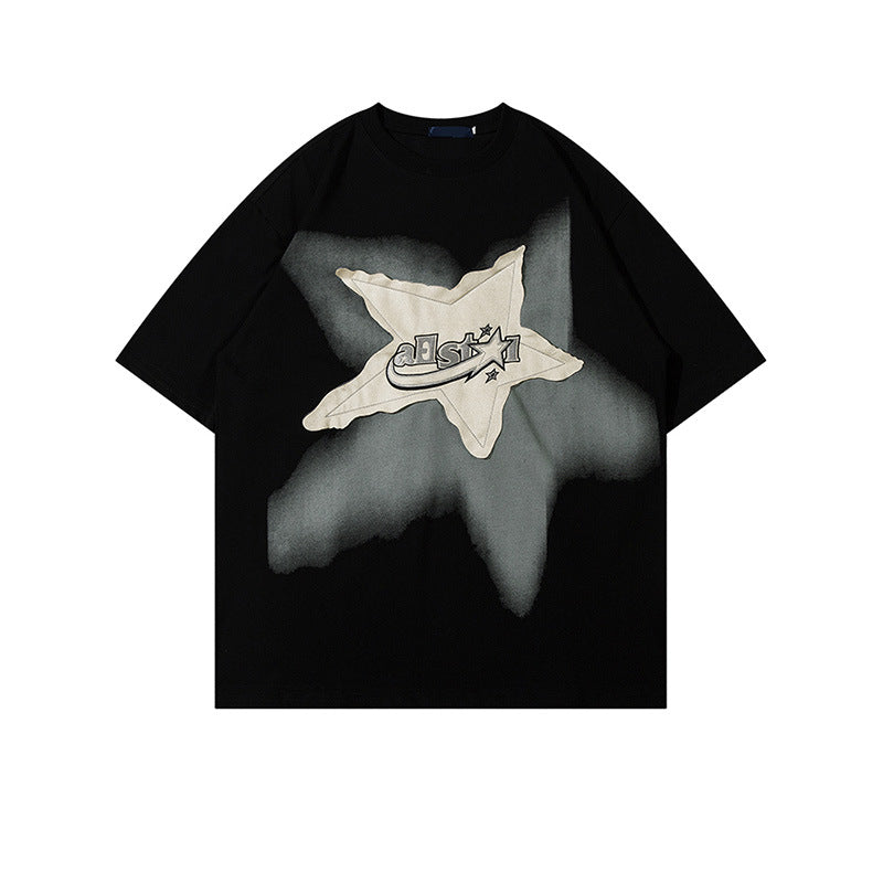 Man Tees Menswear Fashion Brand Fashion Brand Handsome Short Sleeve T-shirt
