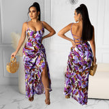 Nina Parker Dresses Sexy Slip Dress Printed Dress