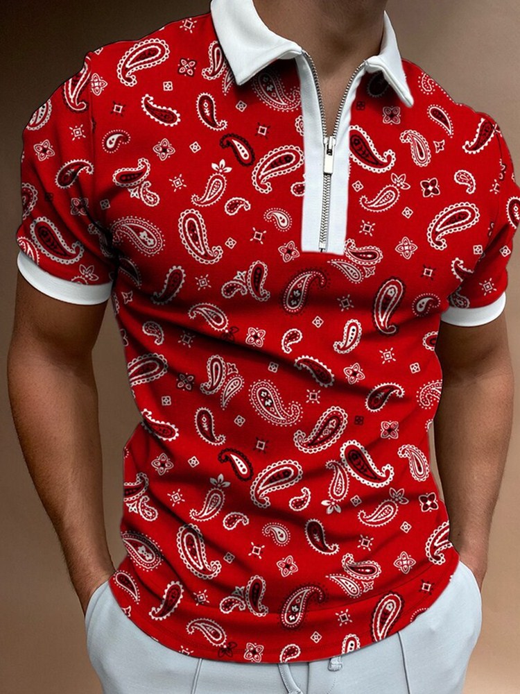 Polo Shirts Men's Polo Shirt Loose T-shirt Short Sleeve Men