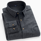 Mens Flannel Jacket Brushed Shirt Men's Casual Flannel Striped Colorful String Solid Color Cardigan Lapel Shirt