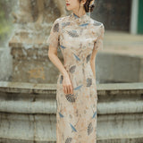Women Cottagecore Dress Summer Vintage Printed Dress
