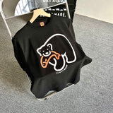 Human Made T-Shirt Polar Bear Slub Cotton Couple T-shirt