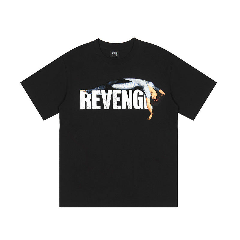 Juice WRLD T Shirt Revengejuice Wrld Crack Print Hip Hop T-shirt Loose
