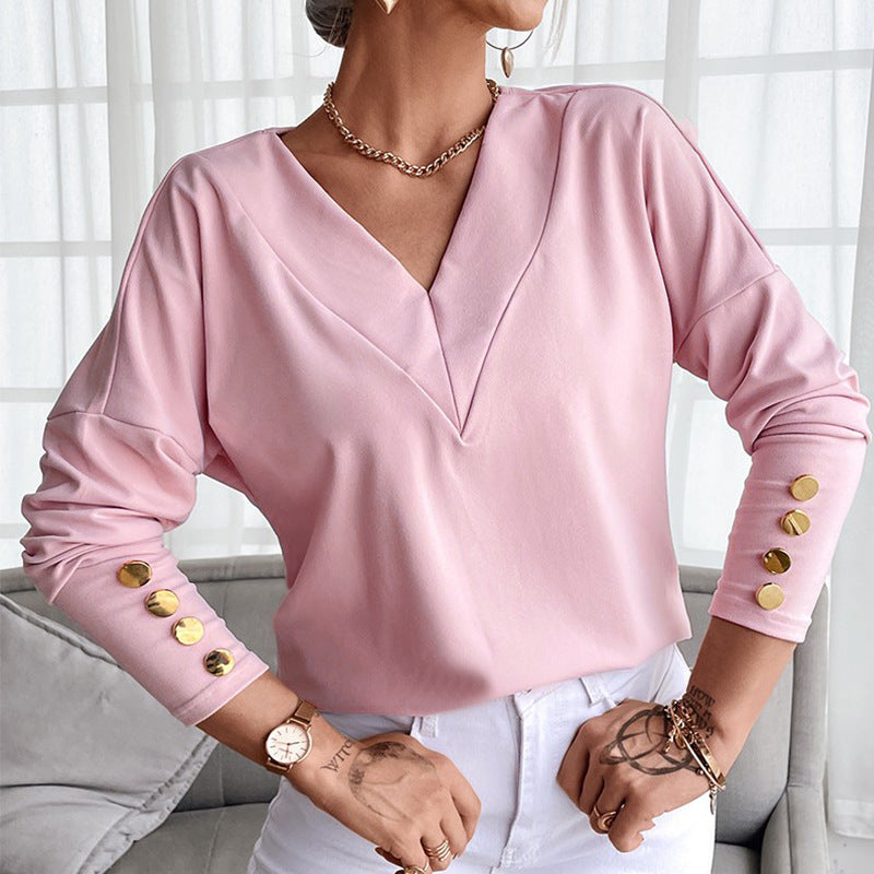 Women Bohemian Shirts Women's Autumn Loose Bottoming Shirt Top