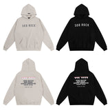 Fog Sob Rock Hoodie Velvet Padded Hooded Sweatshirt Men's Casual Hoodie Loose