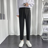 Men Suit Pants Men's Straight Trousers