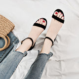 Nude Chunky Heel Sandals