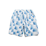 Men Shorts Plaid Printed Straight Shorts