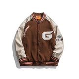 Letterman Jacket Outfit Senior Jackets Varsity Baseball Coat Vintage Baseball Uniform Men's Spring and Autumn Top