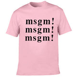Msgn T Shirt round Neck Cotton Couple Wear
