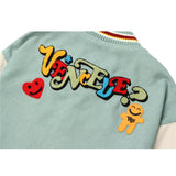 Letterman Jacket Outfit Senior Jackets Varsity Baseball Coat Jacket Men's Loose Baseball Uniform