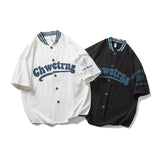Letterman Jacket Outfit Senior Jackets Varsity Baseball Coat Shirt Men's Short Sleeve Summer Loose