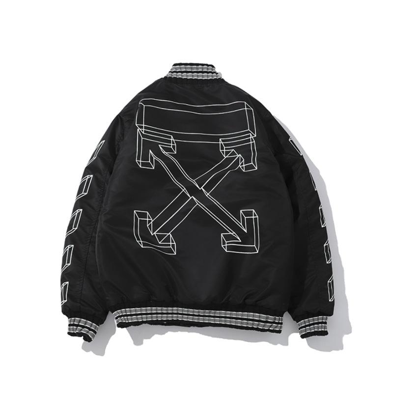 Off White Jacket plus Size Casual Clothing Arrow Fashion Owt CottonPadded Coat Warm Leisure