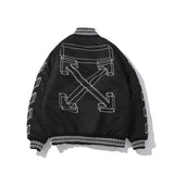 Off White Jacket plus Size Casual Clothing Arrow Fashion Owt CottonPadded Coat Warm Leisure