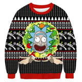 Black Christmas Sweater Crew Neck Sweater 3D Printed Sweater
