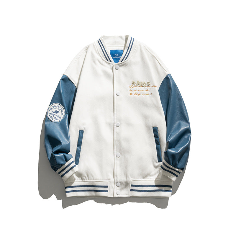 Letterman Jacket Outfit Senior Jackets Varsity Baseball Coat Fall Couple Coat Student