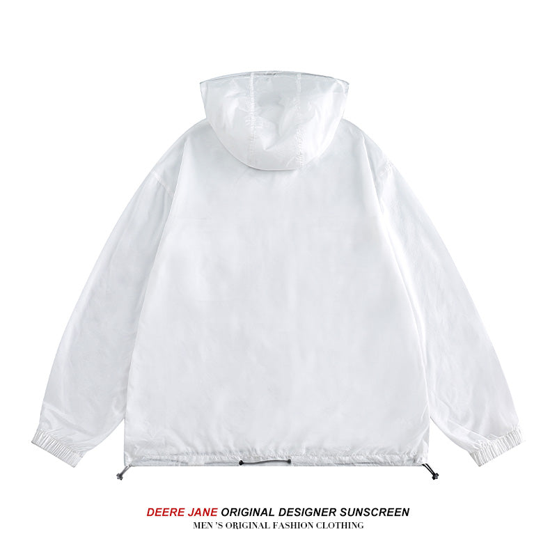 Men Sun Protection Clothing Sun Protection Clothing Men's Summer Casual Loose Jacket Coat