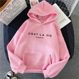 Slogan Graphic Hoodie