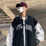 Letterman Jacket Outfit Senior Jackets Varsity Baseball Coat Men's Jacket Casual Baseball Uniform Student