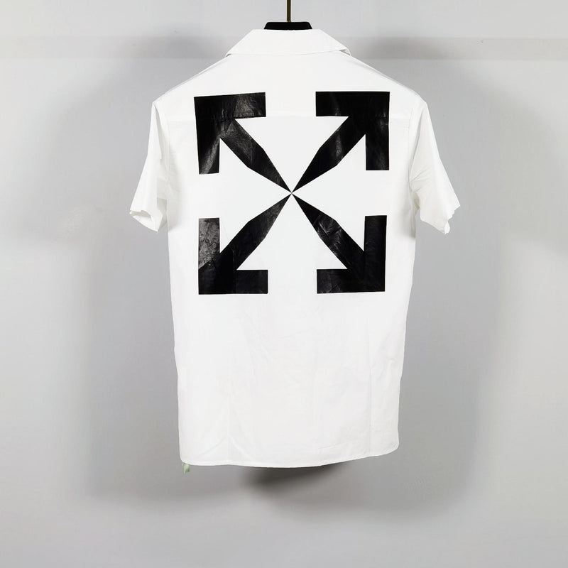 Off White t shirt Formal Shirt Spring/Summer Off Mona Lisa Pattern Printed Shirt for Men and Women