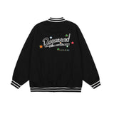 Letterman Jacket Outfit Senior Jackets Varsity Baseball Coat Jacket Men's Loose Lapel Baseball Uniform Jacket
