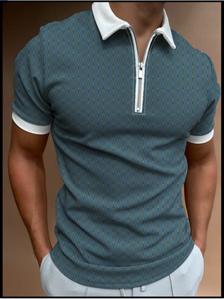 Polo Shirt Men's Spring and Summer Polo Shirt