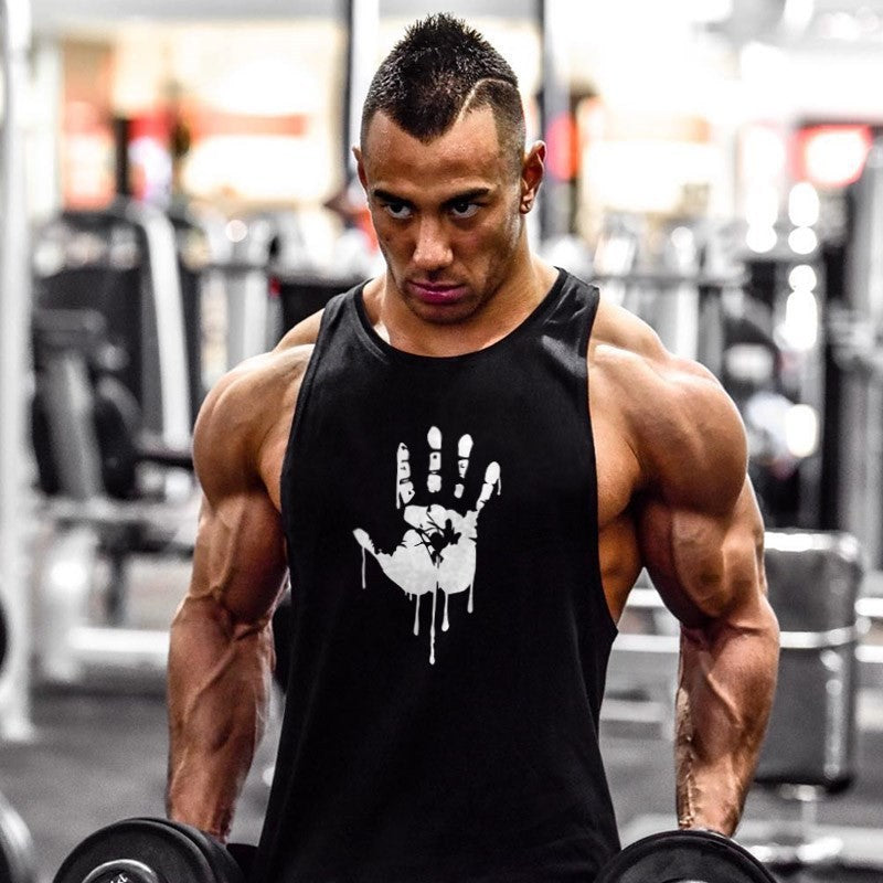Man Tanks Men's round Neck Vest Summer Cotton